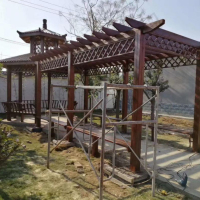 防腐木廊架